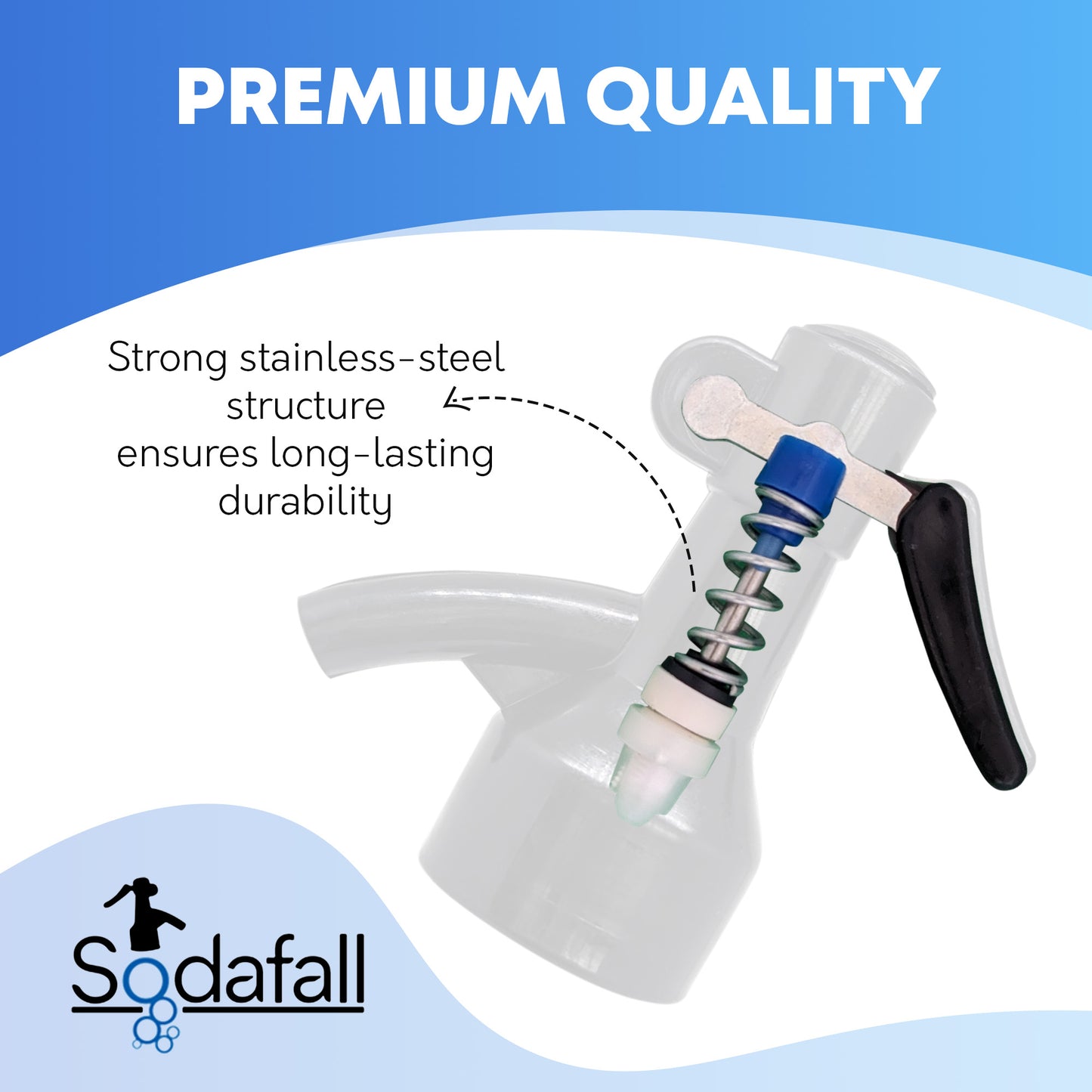 Black Soda Dispenser Siphon (for soda maker bottles only)